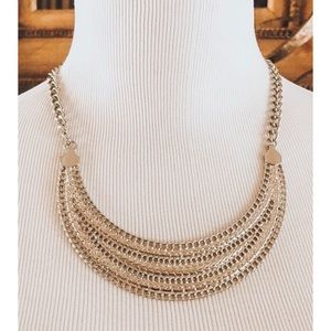 Silver statement necklace